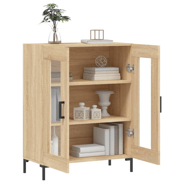 The Living Store Dressoir Bruin - Meubelen - 69.5 x 34 x 90 cm - Duurzaam houten design