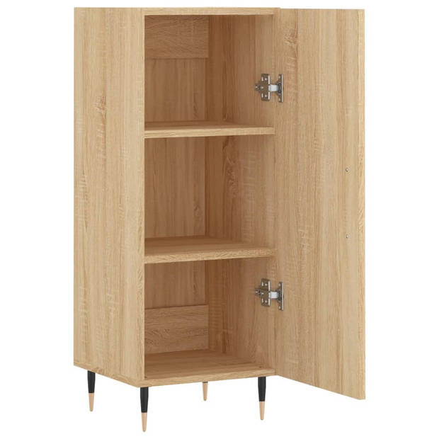 vidaXL Dressoir 34,5x34x90 cm bewerkt hout sonoma eiken