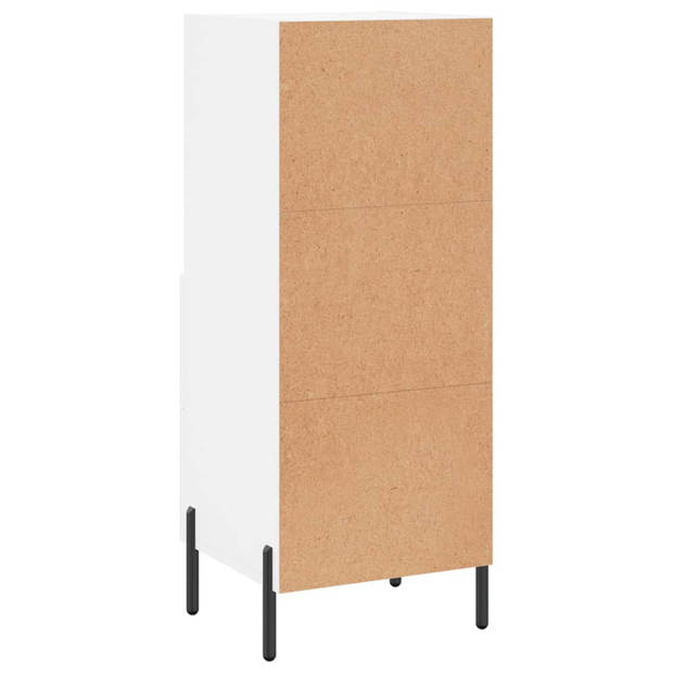 The Living Store Dressoir - Modern - Meubelen - Afmeting- 34.5 x 34 x 90 cm - Kleur- Wit