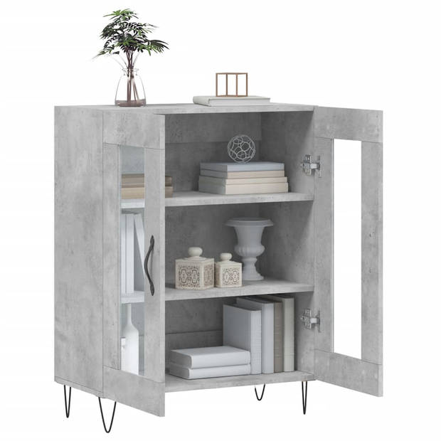 The Living Store Dressoir Beeton - 69.5 x 34 x 90 cm - Glas ontwerp