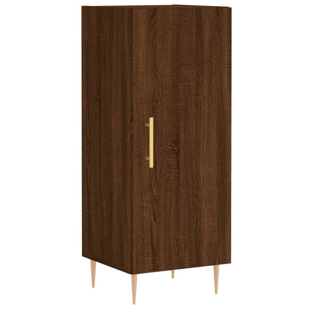 The Living Store Dressoir Modern Bijzetkast - 34.5 x 34 x 90 cm - Bruineiken