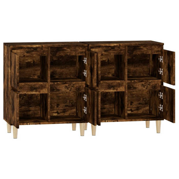 The Living Store Dressoir - Klassiek - Bewerkt hout - 60 x 35 x 70 cm