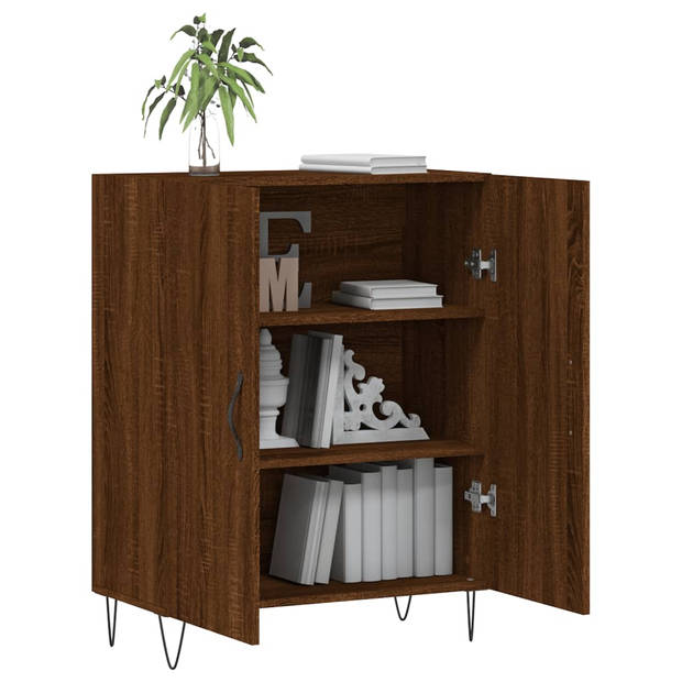 The Living Store Dressoir - Classic - Meubel - 69.5 x 34 x 90 cm - Bruineiken