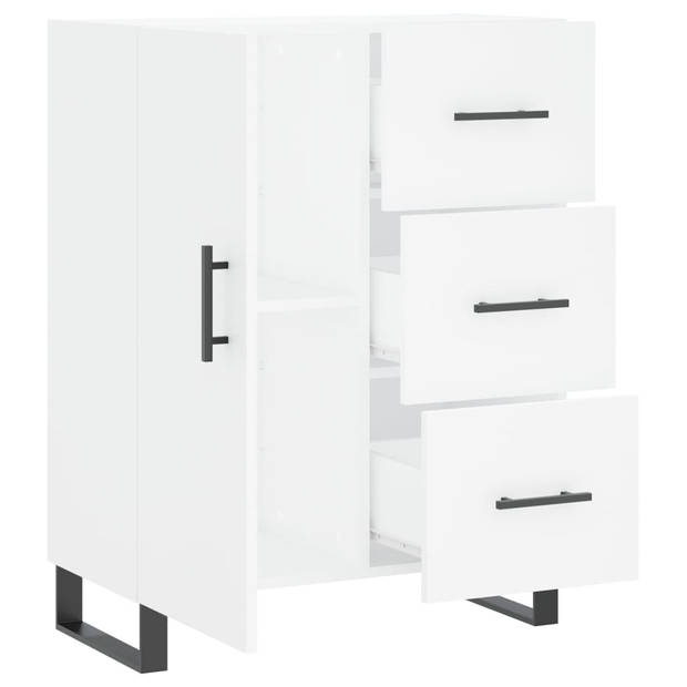 The Living Store Dressoir - Klassiek Wit - 69.5 x 34 x 90 cm