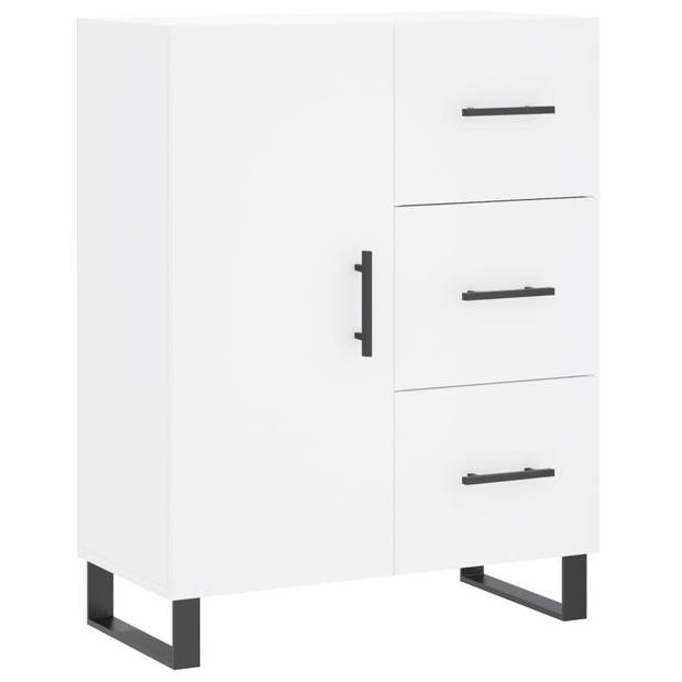 The Living Store Dressoir - Klassiek Wit - 69.5 x 34 x 90 cm