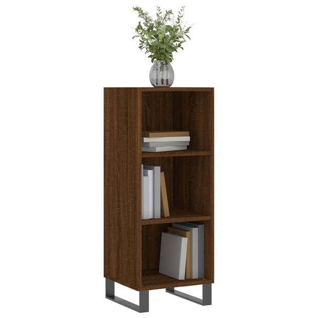 The Living Store Dressoir Classic Bruineiken - 34.5 x 32.5 x 90 cm - Duurzaam bewerkt hout