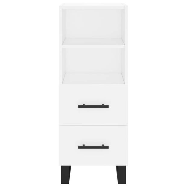 The Living Store Dressoir - Modern - Diversen - 34.5 x 34 x 90 cm - Wit