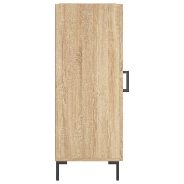 The Living Store Dressoir - Sonoma Eiken - 34.5 x 34 x 90 cm - Metalen Poten