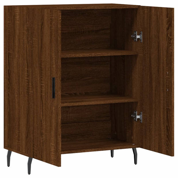 vidaXL Dressoir 69,5x34x90 cm bewerkt hout bruin eikenkleur