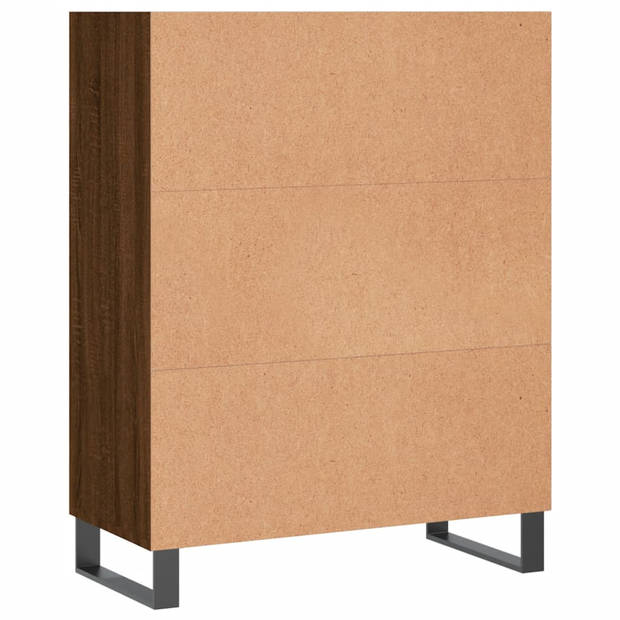vidaXL Schappenkast 69,5x32,5x90 cm bewerkt hout bruin eikenkleur