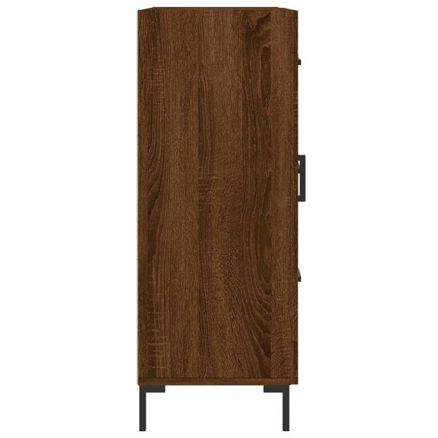 vidaXL Dressoir 69,5x34x90 cm bewerkt hout bruin eikenkleur