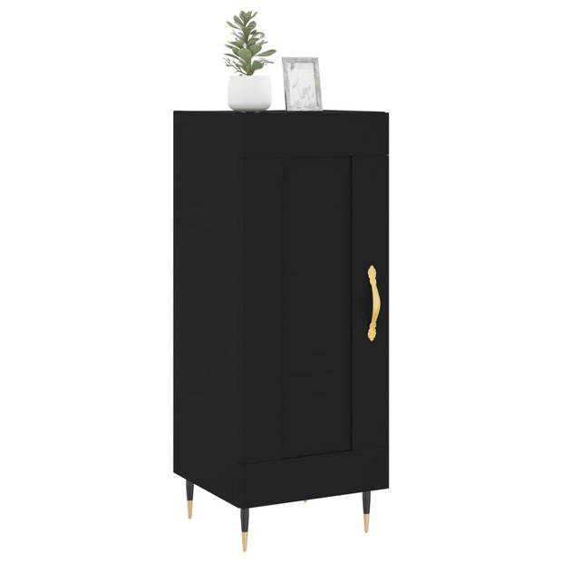 The Living Store Dressoir - Trendy - Opbergkast - 34.5 x 34 x 90 cm - Zwart