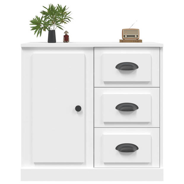 The Living Store Dressoir Klassieke - Bijzetkast - 70x35.5x67.5 cm - Wit