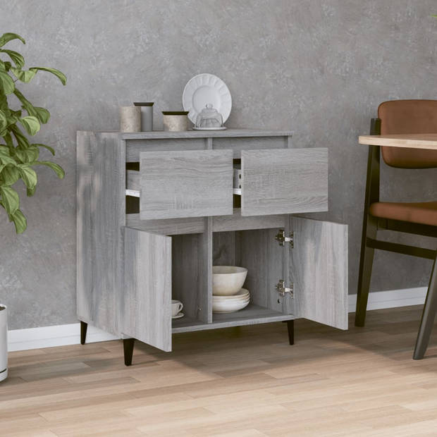 The Living Store Dressoir - Sonoma Eiken - 60 x 35 x 70 cm - Duurzaam hout en metaal