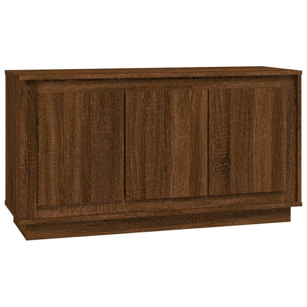 The Living Store Dressoir Basic - Bruineiken - 102 x 35 x 55 cm