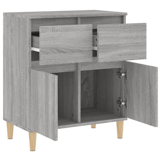 The Living Store Dressoir Zometown - 60 x 35 x 70 cm - Grijs Sonoma Eiken