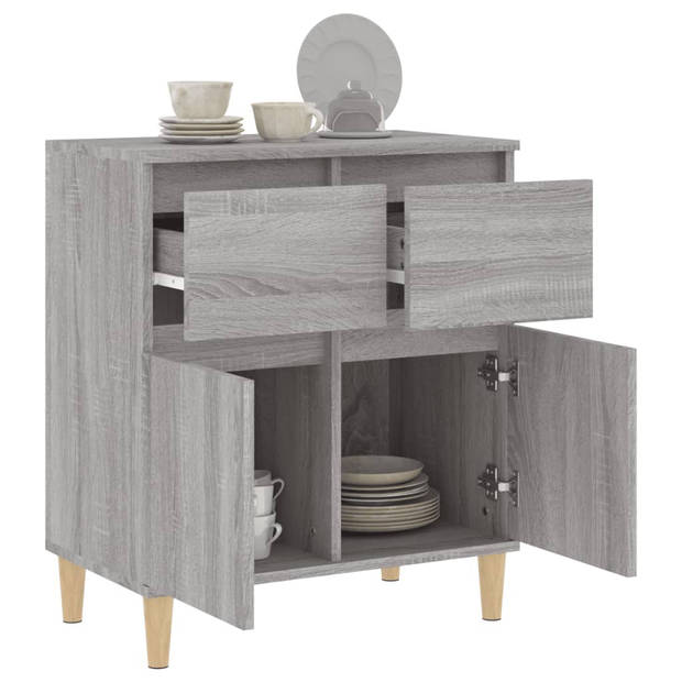 The Living Store Dressoir Zometown - 60 x 35 x 70 cm - Grijs Sonoma Eiken