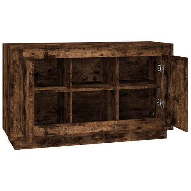 The Living Store Dressoir Classic - Gerookt Eiken - 102x35x60cm