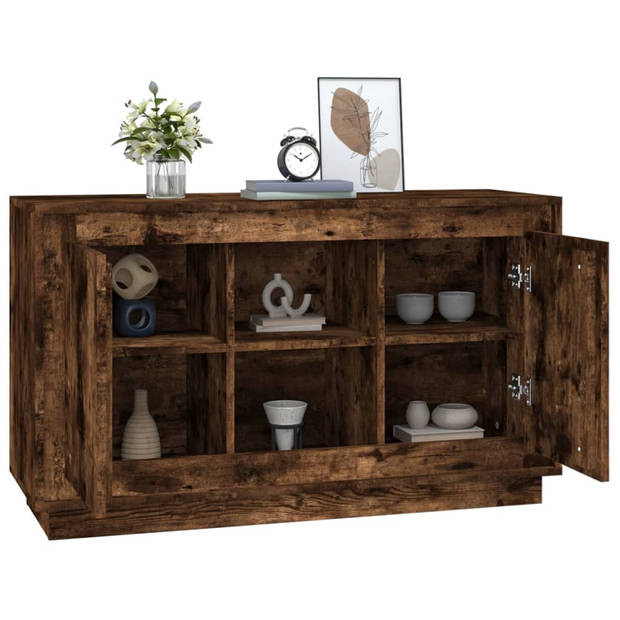 The Living Store Dressoir Classic - Gerookt Eiken - 102x35x60cm