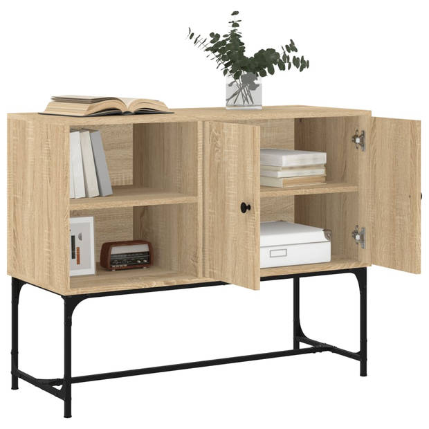 The Living Store Industrieel Dressoir - Sonoma Eiken - 100x40x79.5cm