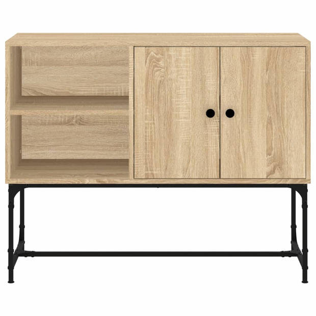 The Living Store Industrieel Dressoir - Sonoma Eiken - 100x40x79.5cm