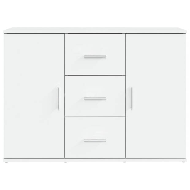 The Living Store Dressoir - Minimalistisch - Meubelen - 91 x 29.5 x 65 cm - Wit