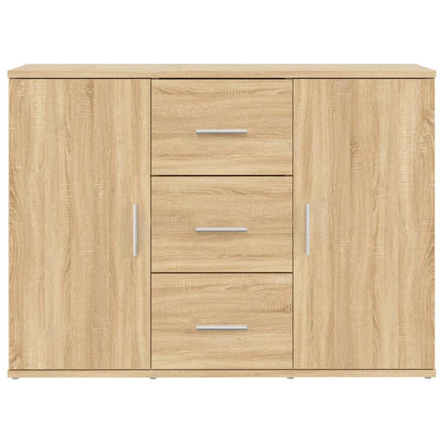 vidaXL Dressoir 91x29,5x65 cm bewerkt hout sonoma eikenkleurig