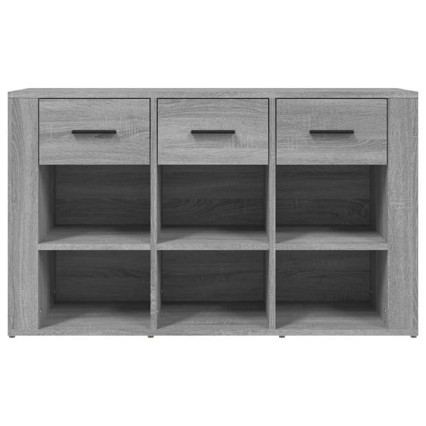 The Living Store Dressoir Klassiek - Bijzetkast - 100 x 30 x 59.5 cm - Grijs Sonoma Eiken