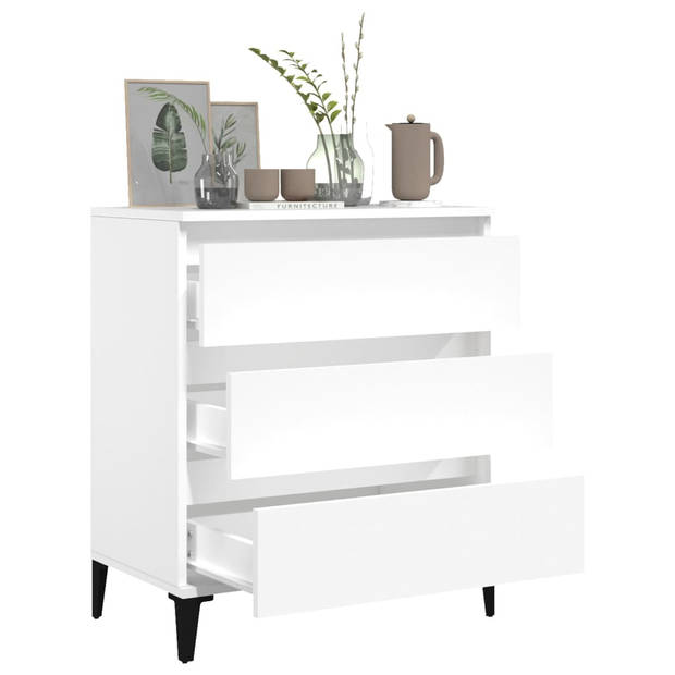 The Living Store Dressoir - Minimalistisch - Kast - 60 x 35 x 70 cm - Wit