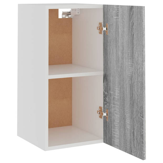 vidaXL Hangkast 29,5x31x60 cm bewerkt hout grijs sonoma eikenkleurig