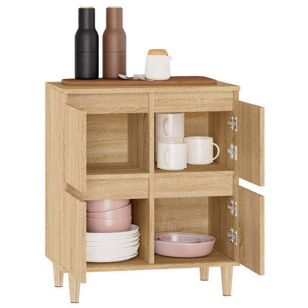 The Living Store Dressoir Klassiek Sonoma Eiken - 60 x 35 x 70 cm - Duurzaam Hout