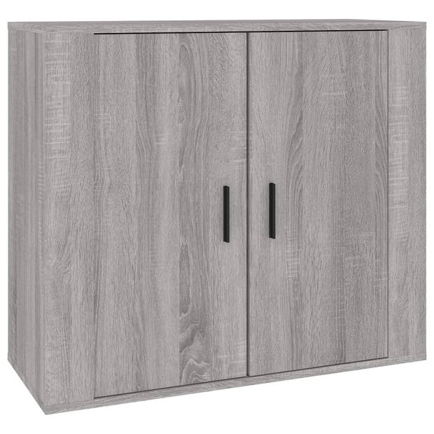 The Living Store Dressoir Classic - Grijs Sonoma Eiken - Set van 3