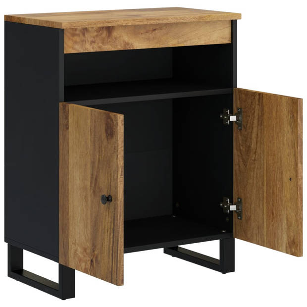 The Living Store Dressoir - Massief Mangohout - 60 x 33 x 75 cm - Honingbruine Afwerking - Montage vereist