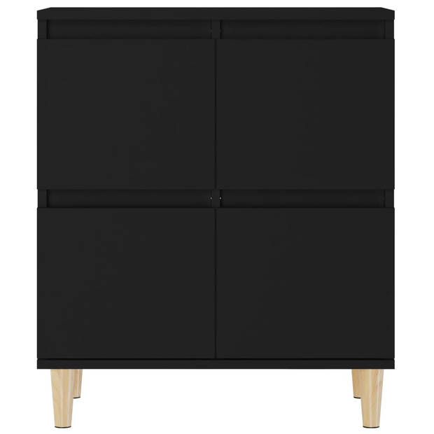 The Living Store Dressoir - Classic s - Kast - 60 x 35 x 70 cm - Zwart