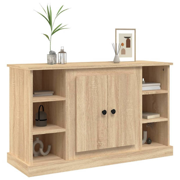 vidaXL Dressoir 100x35,5x60 cm bewerkt hout sonoma eikenkleurig