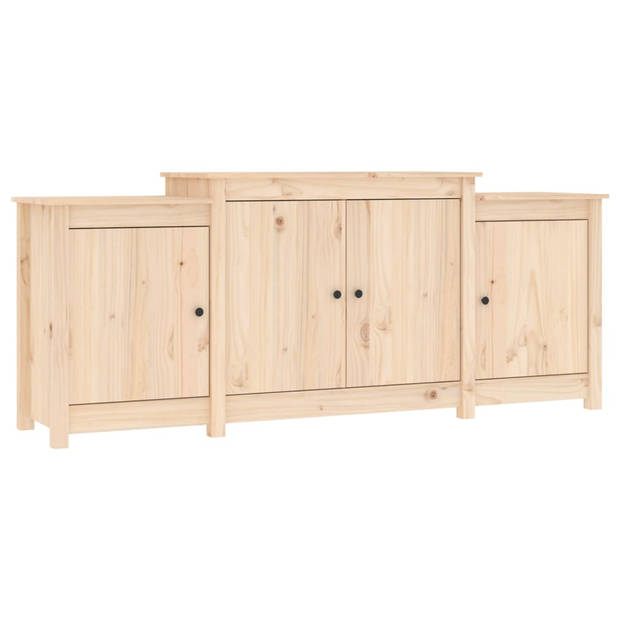 The Living Store Dressoir Landelijke Stijl - 164x37x68 cm - Massief grenenhout