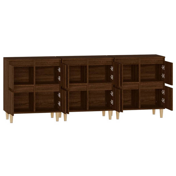 The Living Store Classic Bruineiken Dressoir - 60 x 35 x 70 cm - Duurzaam hout - Voldoende opbergruimte