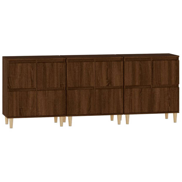 The Living Store Classic Bruineiken Dressoir - 60 x 35 x 70 cm - Duurzaam hout - Voldoende opbergruimte