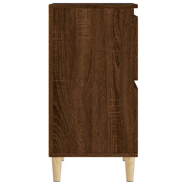 vidaXL Dressoirs 3 st 60x35x70 cm bewerkt hout bruin eikenkleur