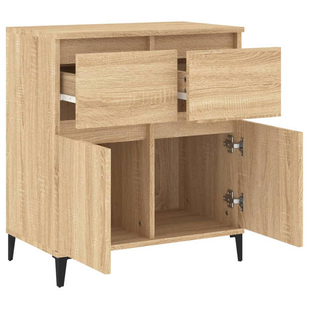 vidaXL Dressoir 60x35x70 cm bewerkt hout sonoma eikenkleurig