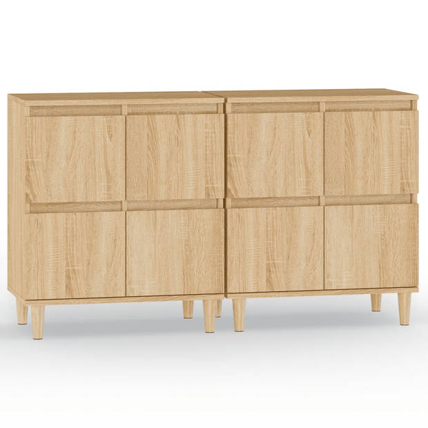 The Living Store Dressoir - Klassiek - Meubelen - 60 x 35 x 70 cm - Sonoma eiken