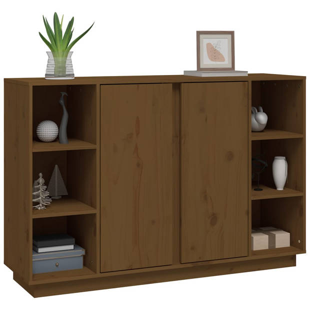 The Living Store Dressoir Grenen - 120 x 35 x 80 cm - Honingbruin