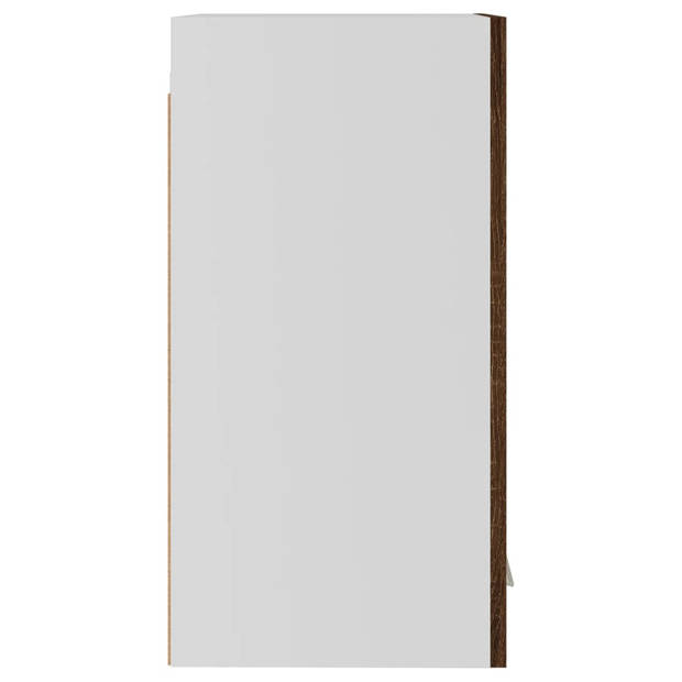 vidaXL Hangkast 29,5x31x60 cm bewerkt hout bruin eikenkleur