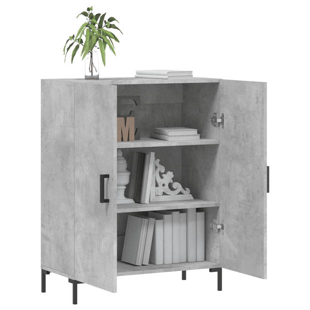 The Living Store Dressoir Betongrijs - Klassiek - Meubelen - Afmetingen- 69.5 x 34 x 90 cm - Duurzaam materiaal