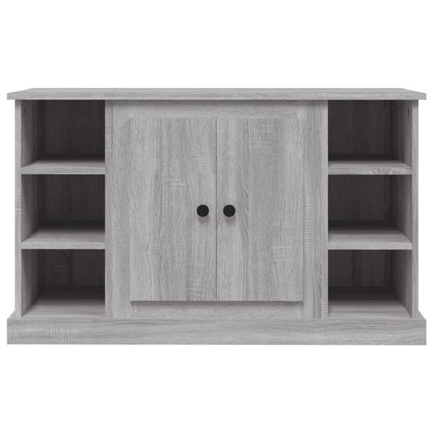 The Living Store Dressoir - Klassiek - Meubel - 100 x 35.5 x 60 cm - Kleur- Grijs sonoma eiken