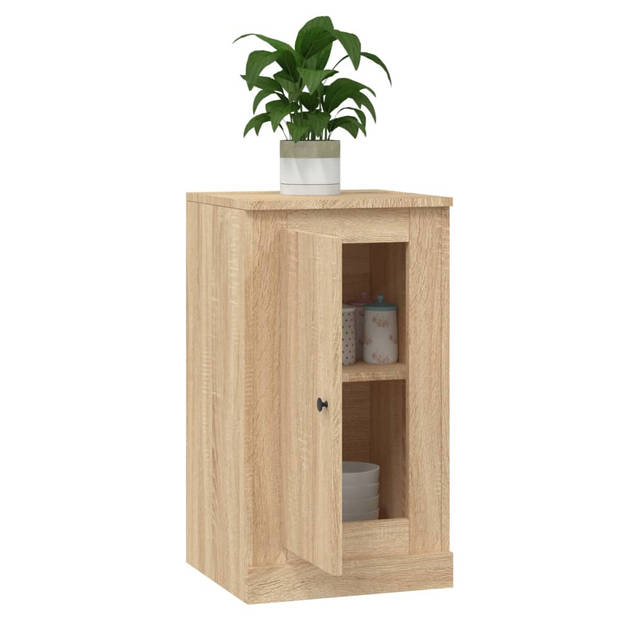 vidaXL Dressoir 37,5x35,5x67,5 cm bewerkt hout sonoma eikenkleurig