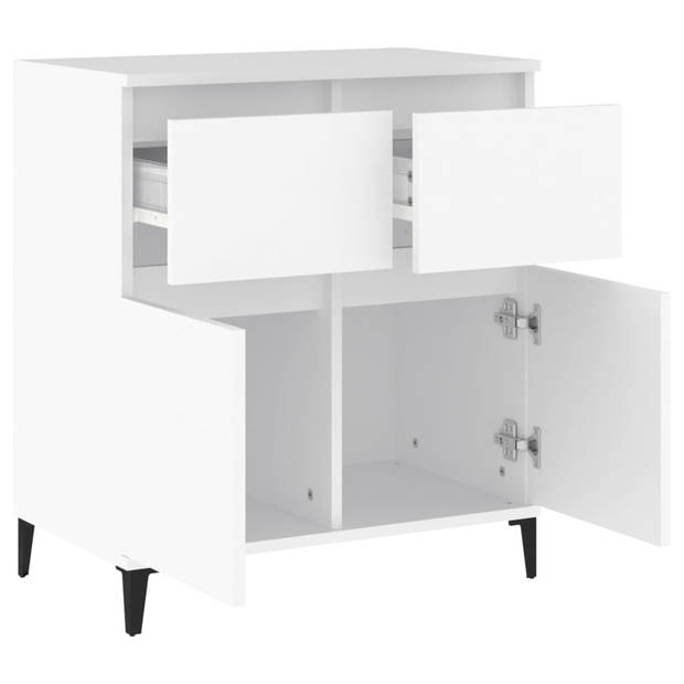 The Living Store Dressoir - Trendy en Praktisch - Badkaastje en Keukenkastje - 60x35x70 cm - Wit