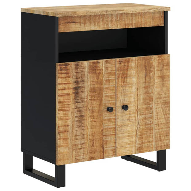 The Living Store Dressoir Midden - Massief mangohout - Stevig tafelblad - IJzeren poten