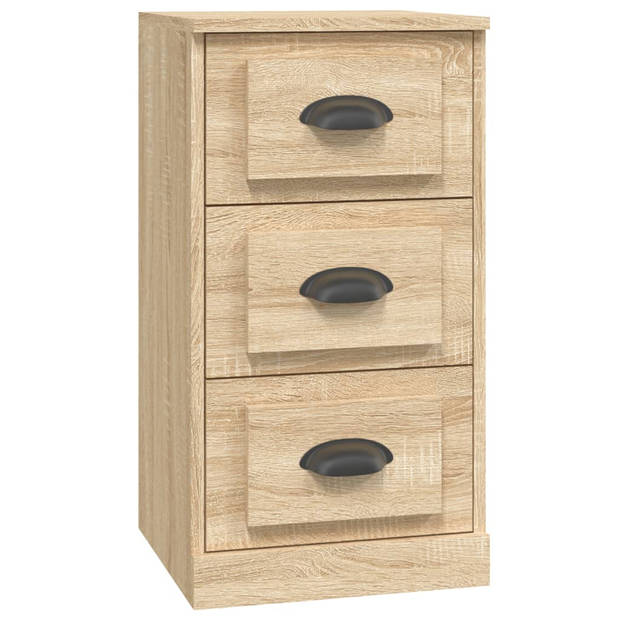 The Living Store Dressoir Vintage - Bijzetkast 36x35.5x67.5 cm - Sonoma Eiken