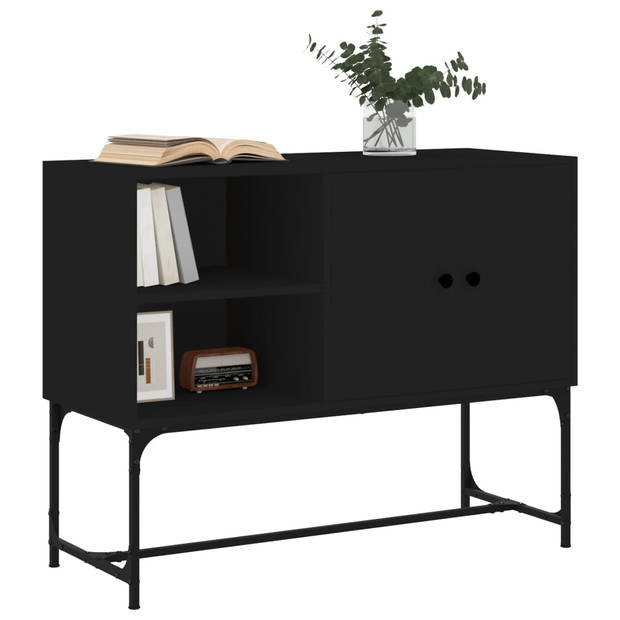 The Living Store Industrieel Dressoir - Zwart - 100 x 40 x 79.5 cm